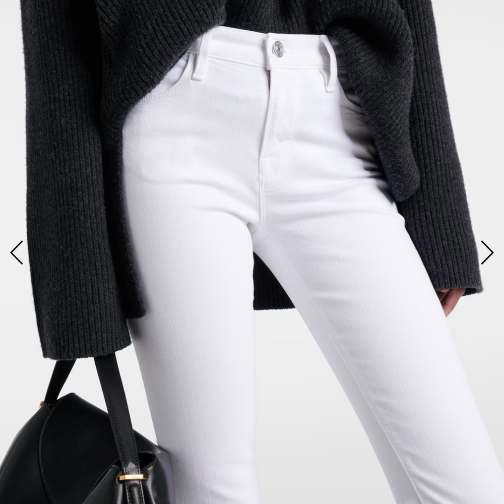 Frame Denim White Le High Flare Jeans - Picture 5 of 7